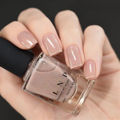Chleo - Neutral Blush Pink Holographic Sheer Jelly Nail Polish by ILNP ...