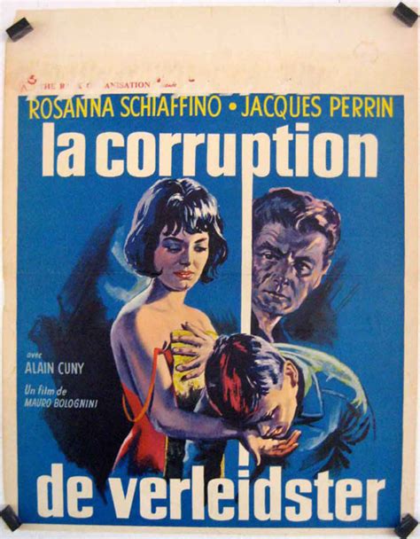 "LA CORRUPTION DE VERLEIDSTER " MOVIE POSTER - "LA CORRUZIONE" MOVIE POSTER