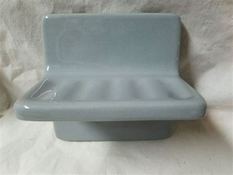 Gray Grey Tile Soap Dish Ceramic Bathroom Wall flush MountNew Old Stock Vintage | Ceramic soap ...