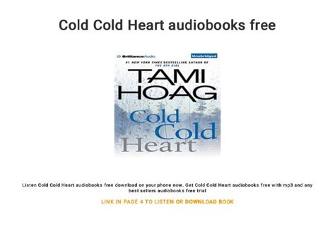 Cold Cold Heart audiobooks free