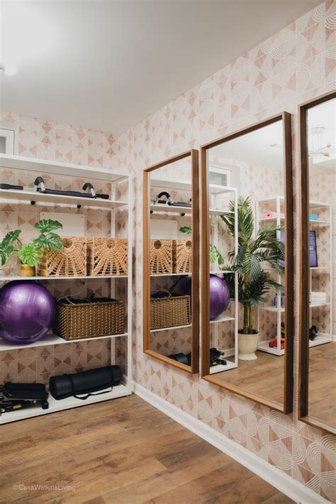 Home Gym Decorating Ideas With Glass Wall