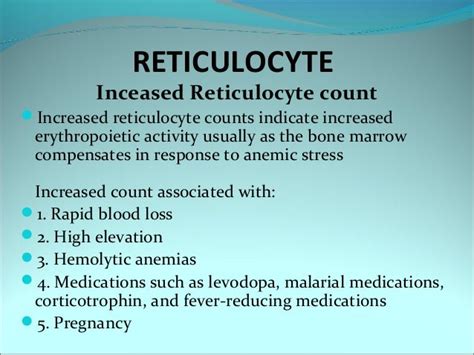 Reticulocyte count