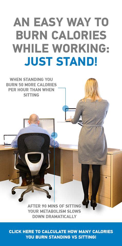 Calorie-Burn Calculator: Standing vs Sitting | Calories burned ...