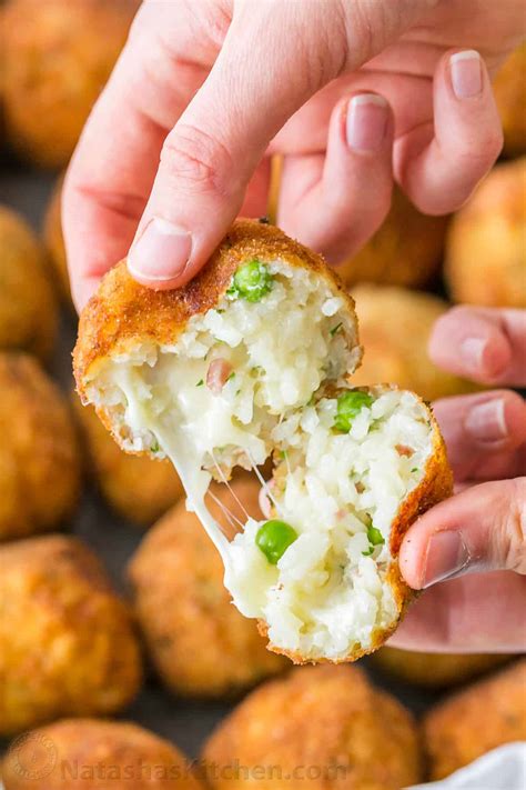 Best Ham And Cheese Arancini Italian Fried Rice Balls Recipes