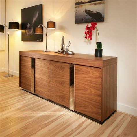 Modern Large Walnut Sideboard / Cabinet / Cupboard / Buffet 2.0mt 912 Contemporary Sideboard ...