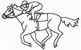 8 Pics Of Printable Advanced Coloring Pages Racing Horses  Race sketch template
