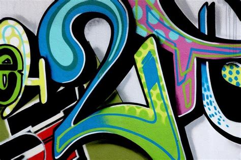 Number 2 graffiti Wall Mural | Graffiti wall, Graffiti wall art ...