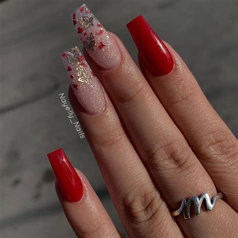 NAYELLY_NAILS on Instagram: “Red times, butterflies, and rose petals ️ using @glamandglits "love ...