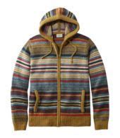 Men's L.L.Bean Classic Ragg Wool Sweater, Zip Hoodie, Stripe in 2020 ...