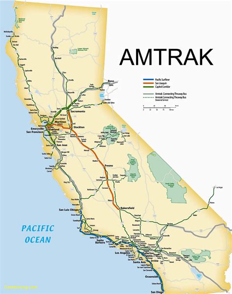 California Amtrak Stations Map | secretmuseum