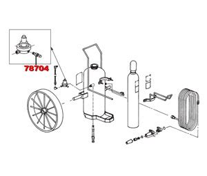 Ansul 78704 Wheeled Fire Extinguisher Parts - Pressure Relief Valve