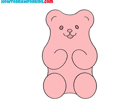 How to Draw a Gummy Bear Step by Step - Easy Drawing Tutorial For Kids