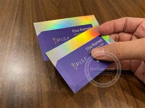 Holographic Foil Business Cards, Holographic Card Printing Saigon ...