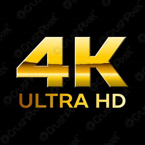 4k Ultra HD format logo with shiny chrome letters - stock vector 1720992 | Crushpixel