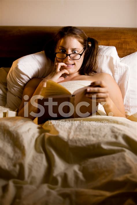 Woman Reading In Bed Stock Photo | Royalty-Free | FreeImages