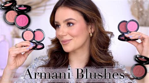 ARMANI LUMINOUS SILK GLOW BLUSHES: 4 Shades, Application + Review || Tania B Wells - YouTube