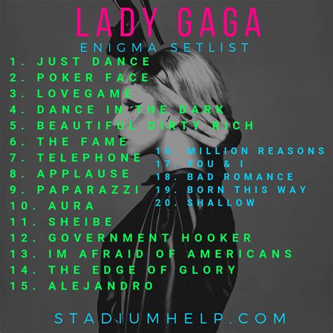 Lady Gaga Presale Code, Tickets, Setlist & Tour Guide