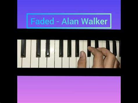 Faded piano cover - YouTube