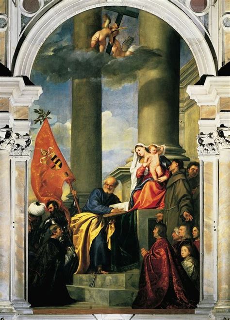 Pala Pesaro, Tiziano, olio su tela, 1519-1526, Basilica di Santa Maria dei Frari, Venezia ...