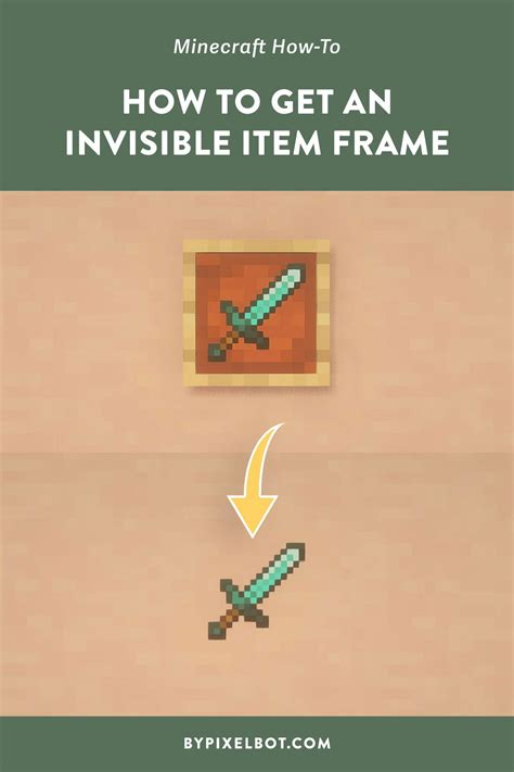 How to Get an Invisible Item Frame in Minecraft — ByPixelbot