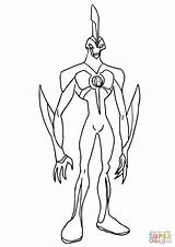 Ben 10 Ultimate Alien Coloring Pages For Kids  Home sketch template