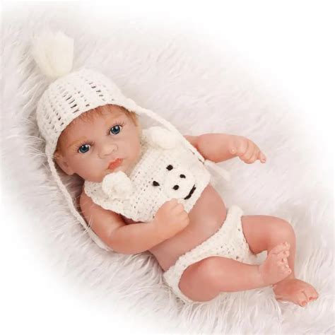 NPK 26cm Full Silicone Reborn Baby BOY Dolls real baby alive Dolls Mini ...