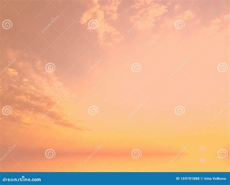 Pink Sunset Skyline Panoramic View Romantic Summer Sunset Evening Background Stock Photo - Image ...