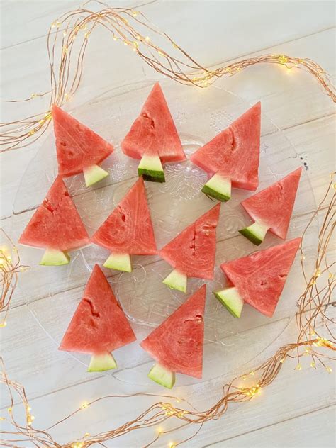 Watermelon Christmas Trees - Christmas Time Made Easy