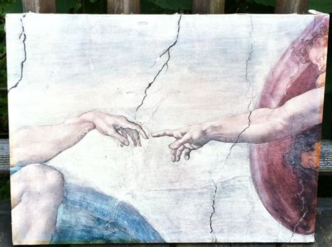 Michelangelo Iconic Hand of God giving life to Adam Canvas Print | Cool ...