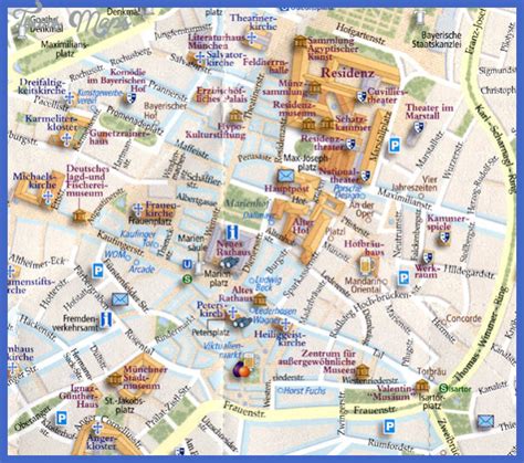 Munich Map Tourist Attractions - ToursMaps.com