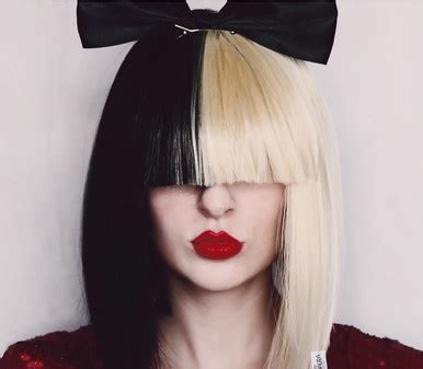 Pop Empress Sia Wig Black Bow Half Blonde Pop Star By Allaura