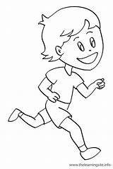 Girl Running Coloring Page At GetDrawings  Free Download sketch template