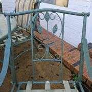 Metal and Glass Patio Table w/5 Heavy Metal Chairs, Umbrella, and Stand... - Walker Auctions LLC