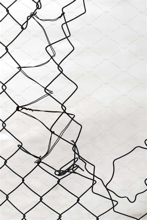 Chain link fence stock photo containing fence and broken | Chain link ...