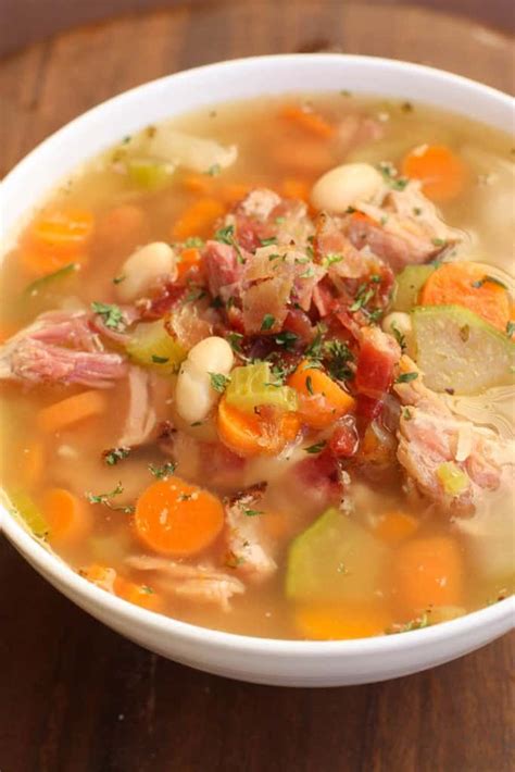 Slow Cooker Ham Bone Soup With Beans