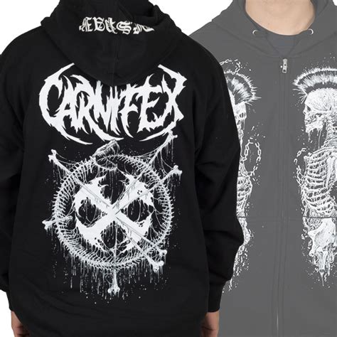 Carnifex "Skeleton Crew" Zip Hoodie - IndieMerchstore