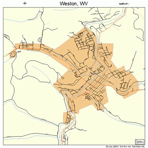 Weston West Virginia Street Map 5485972