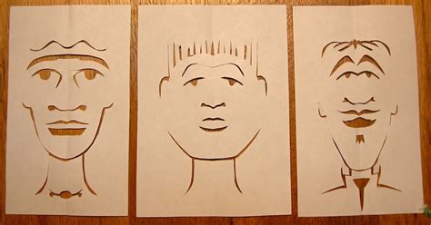 polkadotponie: cut-out faces