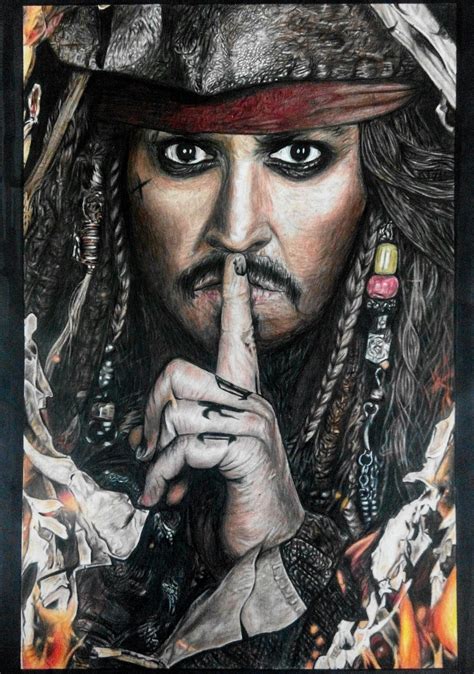 Jack sparrow Drawing done my me : r/piratesofthecaribbean