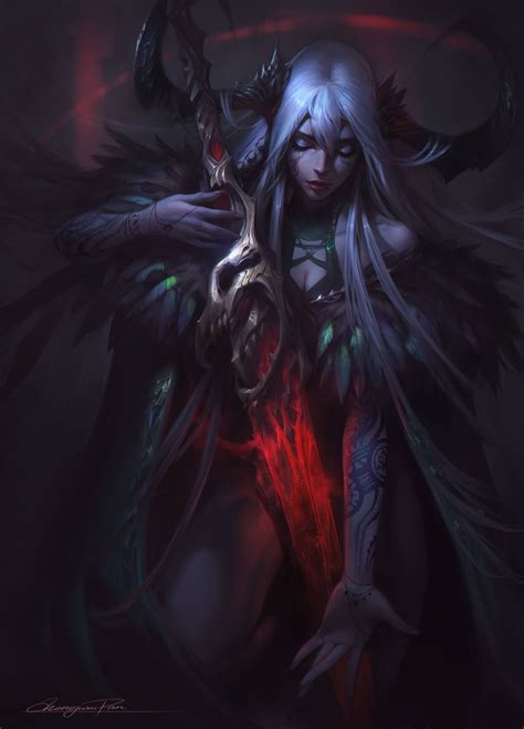 ArtStation - The Blood of Demon , Chengwei Pan | Fantasy demon, Demon art, Dark fantasy art