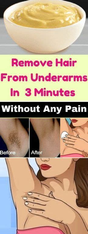 5 BEST WAYS TO REMOVE UNDERARMS HAIR NATURALLY | Hair removal, Underarm hair removal, Natural ...