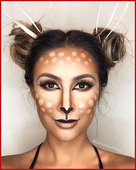 Reh Kostüm selber machen | Halloween makeup easy, Deer costume, Halloween makeup pretty