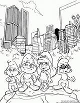Coloring Page  The Smurfs sketch template