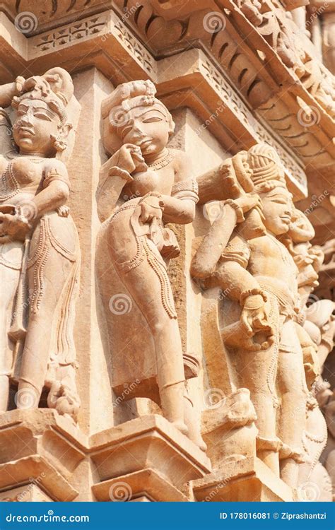 Erotic Sculpture At Khajuraho Temple, India Stock Image | CartoonDealer.com #104151715