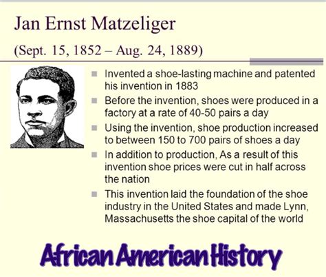 Learn about Jan Ernst Matzeliger | Black history month lessons, Black ...