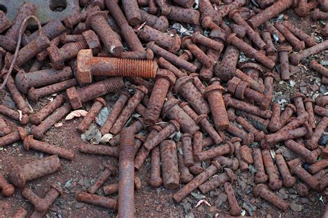 Screws. | rusty screws. Taken on a former railway area in Be… | Flickr