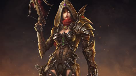 women, Valla, Fantasy art, Diablo III, Video games, Demon Hunter ...