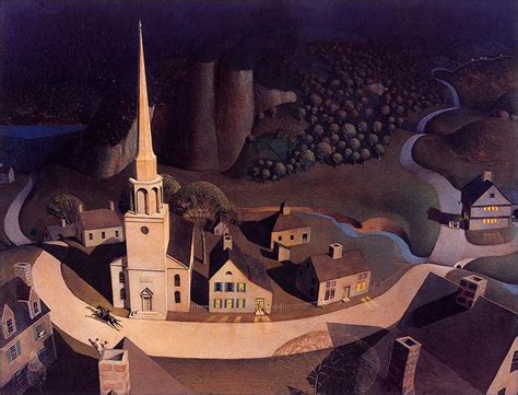 The Midnight Ride of Paul Revere, 1931 - Grant Wood - WikiArt.org