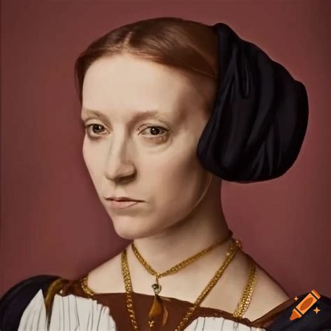 Portrait of sarah lavender in the style of hans holbein on Craiyon