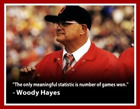 " THE ONLY MEANINGFUL STATISTIC IS NUMBER OF GAMES WON " COACH WOODY HAYES. | Ohio state ...